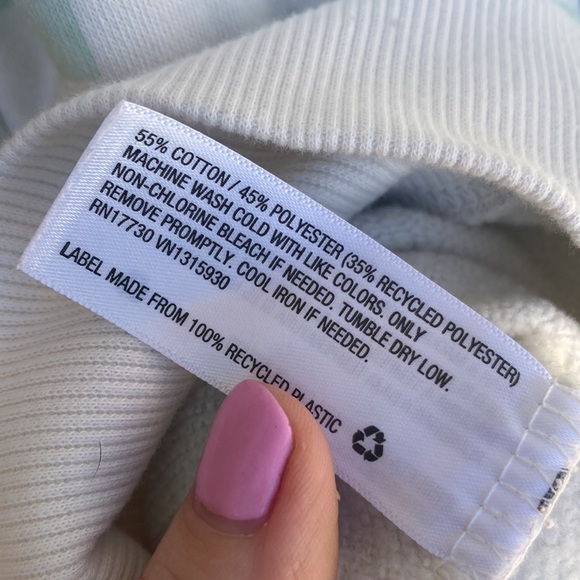 Wild fable woman’s xs Green and white checker hoodie White shirt - Picture 7 of 8